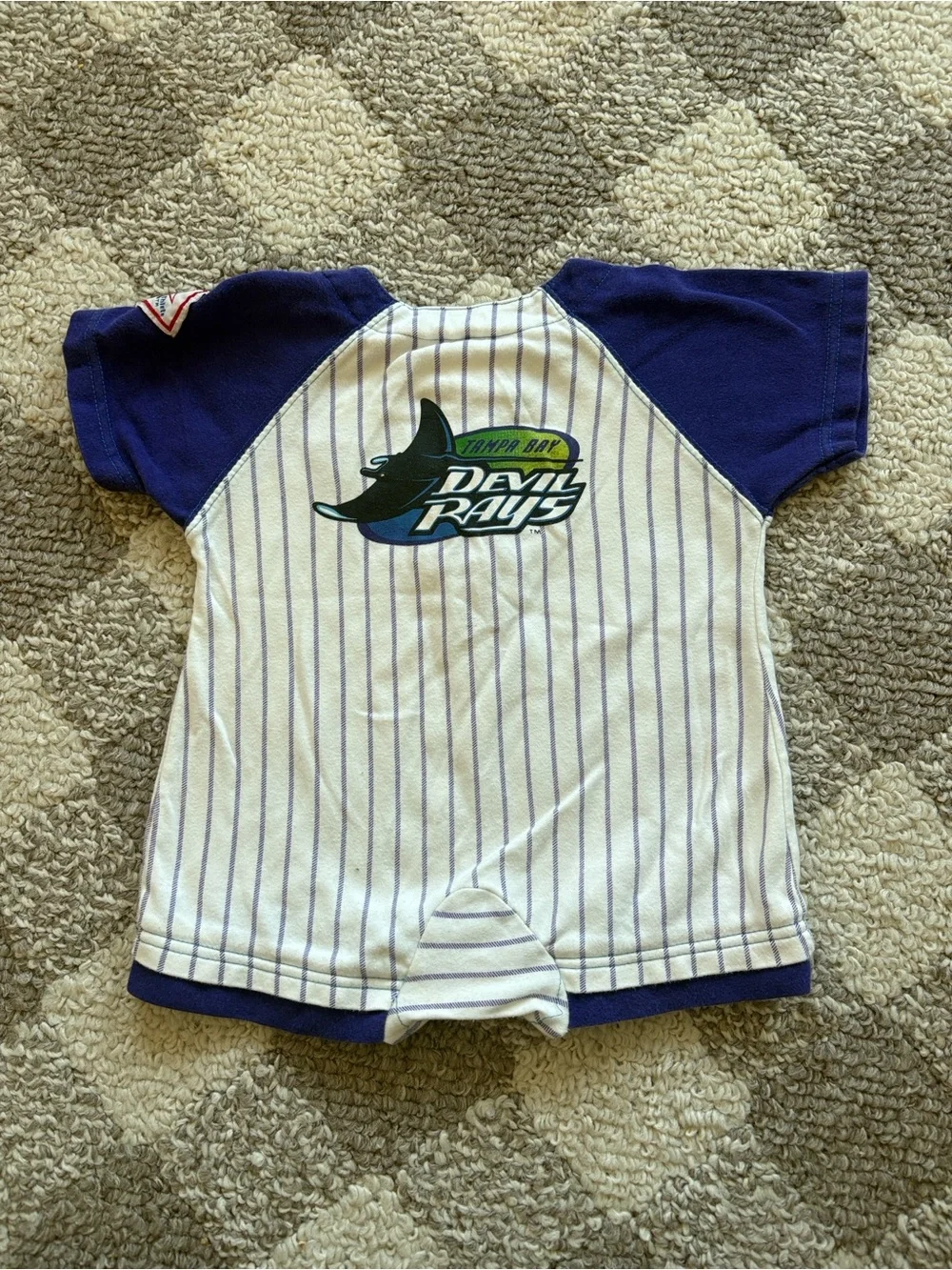 VINTAGE 90S MLB TAMPA BAY RAYS BABY OUTFIT BABY 12M